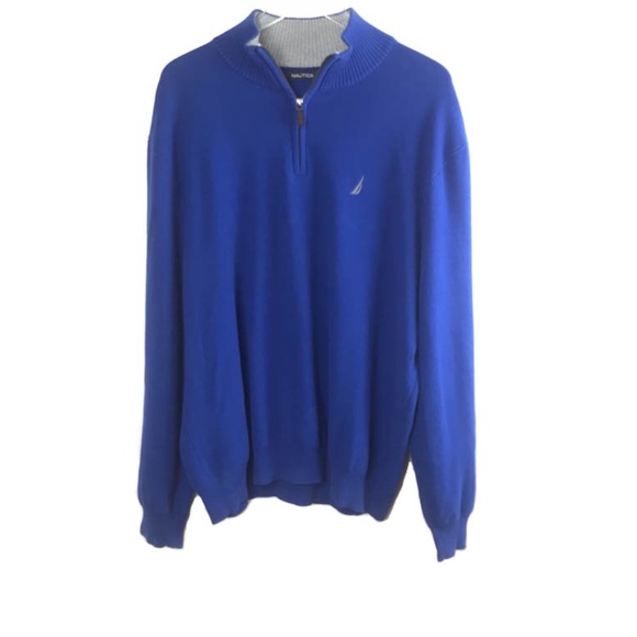 Nautica Other - Nautica blue quarter zip pullover sweater XL